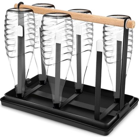 Porte-bouteilles pour machine à soda, support pour 6 bouteilles, égouttoir, bouteilles, égouttoir en métal, bouteilles, cu (1/5)