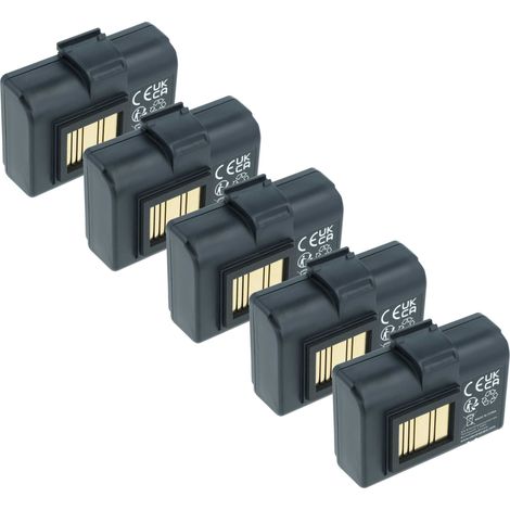 vhbw 5x Battery compatible with Zebra ZQ510, ZQ511 RFID, ZQ500, ZQ511 Printer Copier Scanner Label Maker (2600 mAh, 7.4 V, Li-Ion)