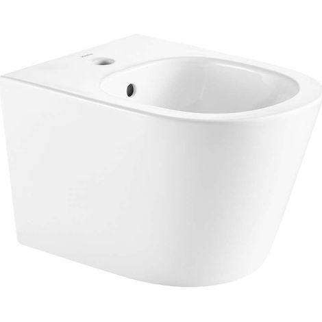 kielle Nefia - Bidet suspendu, avec trop-plein, trou pour robinetterie, blanc 30327000