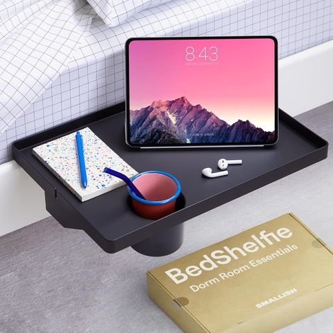 Étagère de chevet pour chambres d'étudiants, lits superposés et lits superposés supérieurs, indispensables, rangement de chevet à clipser, étagère de bureau flottante, rangement de chevet (1/5)