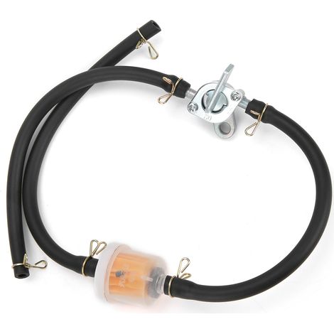 Universeller 6-mm-Kraftstoffhahn mit Kraftstofffilter und Absperrventil, anpassbar für Quads und Offroad-Motorräder, integrierter Schutzschalter. (1/5)