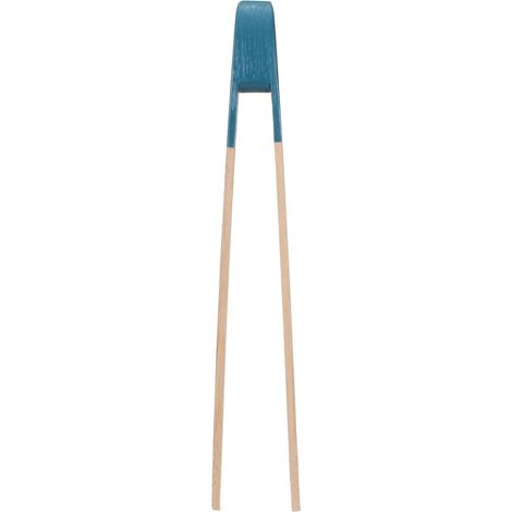 Pinze per servire in bambù  con magnete  BLU (1/4)