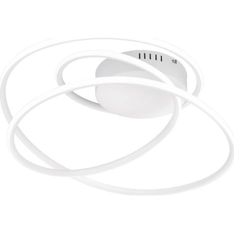 Plafonnier LED moderne blanc mat spiralé 36W 5100 lm 4000K Nemenia (1/2)