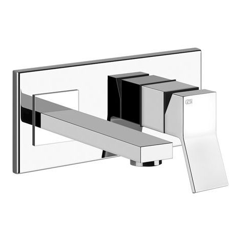 Gessi Rettangolo K, mitigeur monocommande de lavabo prêt à poser,