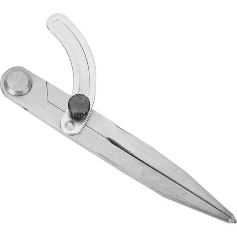 Handmade Leather Compass, 170mm Adjustable Spacing Steel Edge Marker for Leatherworking and Seam Scoring (1/5)