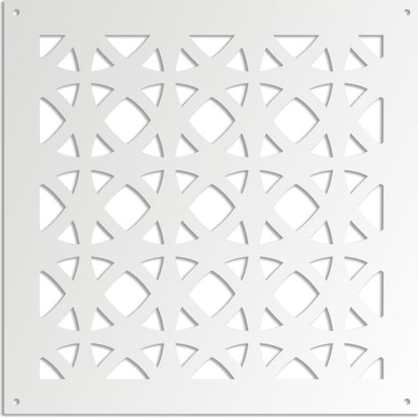 DARKSIDE - Pannello in PVC traforato - Parasole - Colore: bianco - Misura: 48x48 cm (1/3)