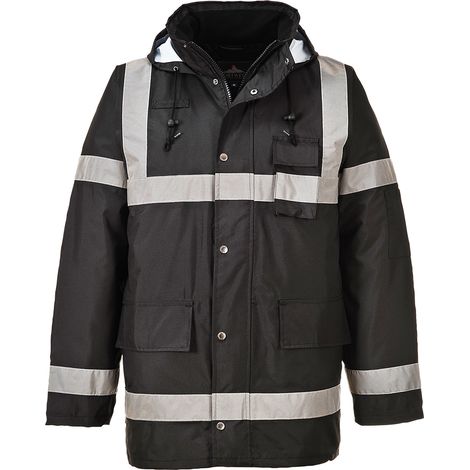 Chaqueta Iona Lite Traffic labores exteriores cintas reflectantes PORTWEST S433 XL Negro