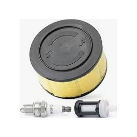 Replacement air filter and spark plug for STILE MS231 and MS251 chainsaws, model 1143-007-1800. (1/4)