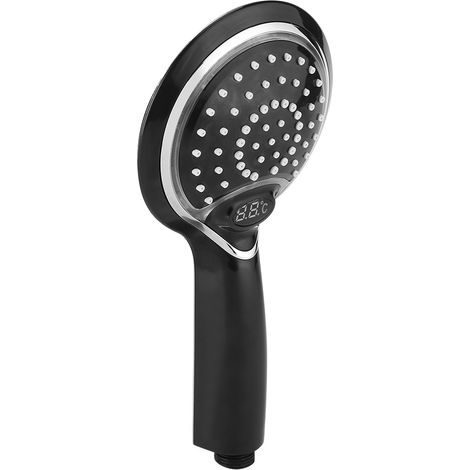Pommeau de douche de salle de bain portable à affichage numérique de la température et à LED 3 couleurs (1/5)
