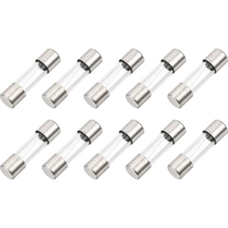 10 Pcs Fusible en Verre à Action Rapide 1.6A 125V 5x20mm (1/5)