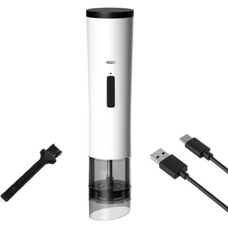 Moulin à poivre électrique - Multifonction - Réglable - Blanc - Batterie longue durée (1/5)