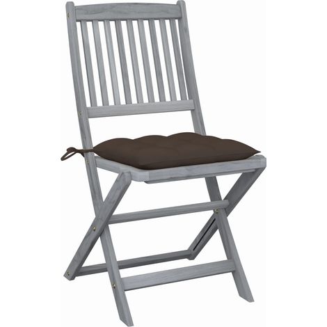 Maison Exclusive - Klappbare Gartenstühle 6 Stk. mit Kissen Massi (1/5)
