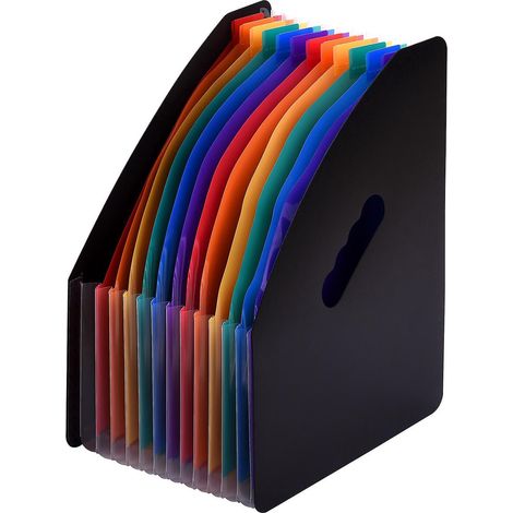 12 Fächer, erweiterbarer Aktenordner, Akkordeon-Aktenorganizer, Dokumentenorganizer im A4- und Letter-Format, Aktenablage