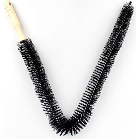 Brosse Radiateur Longue Plumeau Poils Longs et Fins Flexible pour Nettoyer Réfrigérateur Machine à Laver Les Améliorer l’efficacité et Réduire Les Factures d’énergie.Longueur Environ 75 cm.Noir (1/5)