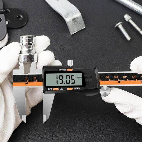 FLITI 150mm Digital Caliper, Precise Stainless Steel, Large LCD Display ±0.02mm for Indoor and Outdoor Measurements (1/5)
