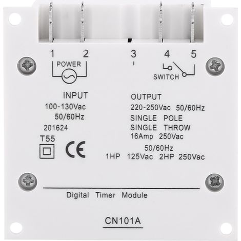 Interrupteur Horloge Numérique Hebdomadaire Programmable, Relais Temporisateur Électronique 110VAC, Minuteur Quotidien 7 Jours, Contacteur Horaire pour Tableau Électrique