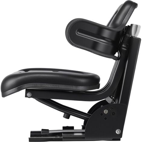 Siège universel pour chariot élévateur, siège de tracteur à suspension étanche avec dossier réglable, siège de tracteur sécurisé avec micro-interrupteur, siège largement compatible avec les chargeuses (1/5)