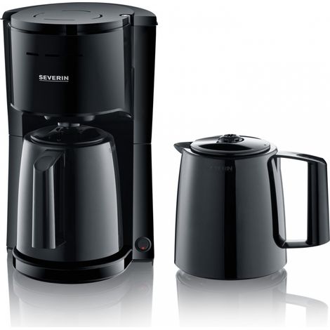 Severin KA 9307 Kaffeemaschine Schwarz Fassungsvermögen Tassen=8 Isolierkanne