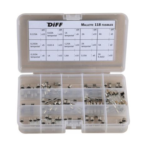 Mallette 118 fusibles - Mallette 118 fusibles- réf : 100214 - DIFF (1/2)