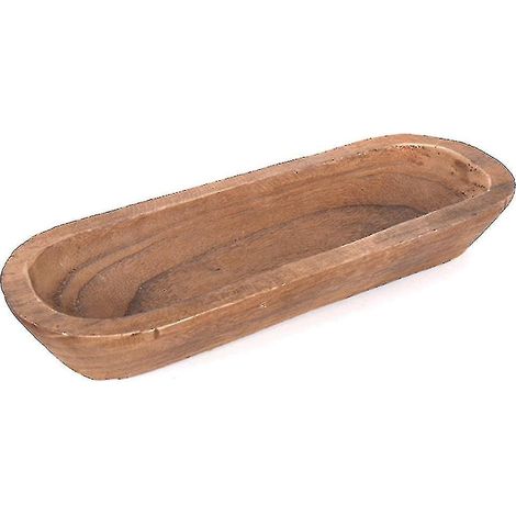 Bol à pâte en bois marron antique, bol vintage en bois, bols à pâte à grignotage en bois, panier de rangement décoratif (1/5)