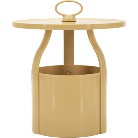 Table d'Appoint Design "Iris" 44cm Crème