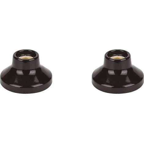 Lot de 2 douilles en céramique à monter soi-même, culot E27 en porcelaine, facile à installer, pour luminaire LED. (1/5)
