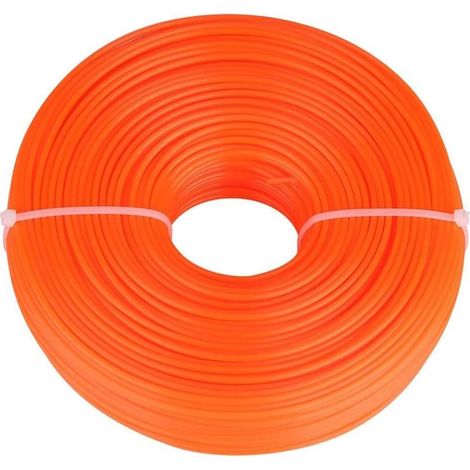 Fil débroussailleuse corde tonte ronde nylon 100 m x 2,4 mm (1/5)