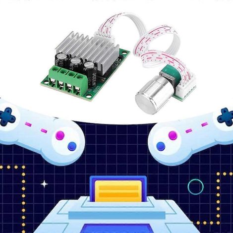 Contrôleur de vitesse pour moteur à courant continu PWM 12V-30V 10A avec potentiomètres (1/4)
