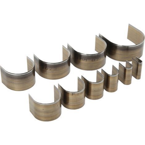 Set mit 10 halbkreisförmigen Ausstechformen aus Leder, DIY-Bastelwerkzeug, 5–50 mm (1/5)