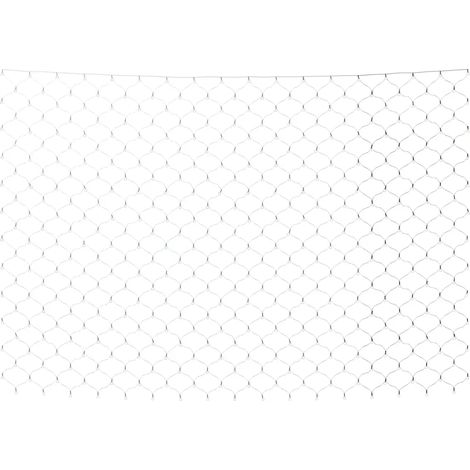 Rete luminosa bianco freddo 3 x 2 m 204 LED interno esterno 8 funzioni atmosfera festiva in PVC verde 020046758