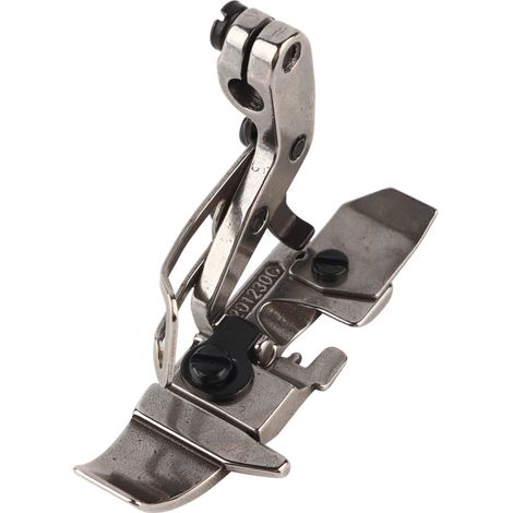 Prensatelas estrecho de 4 hilos, duradero y resistente a la corrosión, para accesorios de máquinas de coser Pegasus EX.
