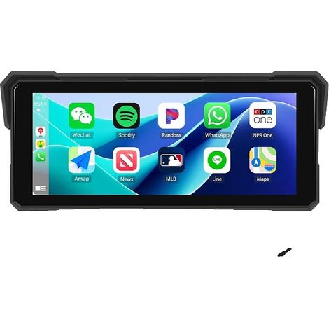 GPS de moto, design étanche, connectivité sans fil, 8,1 pouces TPMS (1/2)