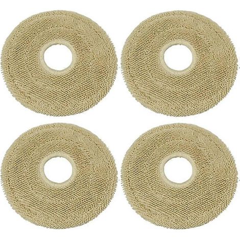 Lot de 4 lingettes de rechange lavables en microfibre douce pour aspirateur Mova Mobius 60, idéales pour le nettoyage des sols. (1/5)