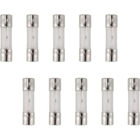 10 Pièces Fusibles à Soufflage Lent 5x20mm 250V 3A Verre Tubes pour Équipements Électriques-Crezuo (1/4)