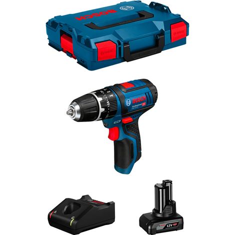 Trapano a Percussione BOSCH GSB 12V-15 (1 x 6,0 Ah + GAL12V-40 + L-Boxx 102) (1/5)