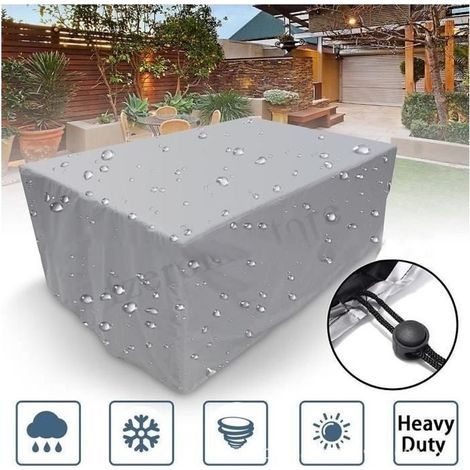 (Silver)Cover of protection - 180×120×74cm - Gray - Rectangular - Waterproof (1/4)