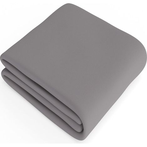 Drap Housse 180x200 Cm - Microfibre Polyester - Bonnet 30 Cm Pour Matelas épais - Gris Foncé - 1 Pièce (1/5)