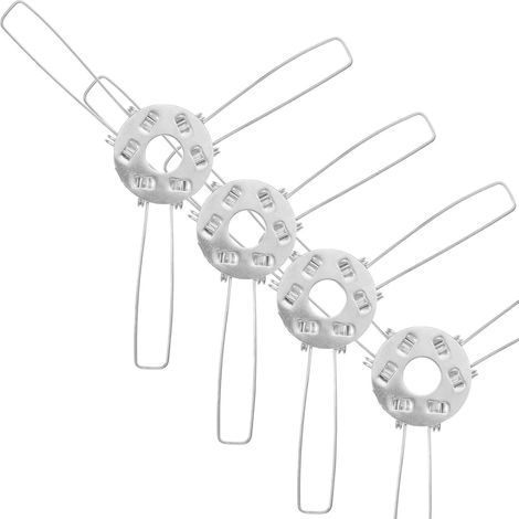 Kit de 20 Clips à Ressort en Fer Argenté pour Abats-jour, Support D'abat-jour Compact et Léger, Adapté pour Lampe de Bureau et Plafonnier en Bureau ou Café (1/5)