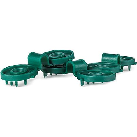 Pinzas para malla sombreo, verdes, 600 uds