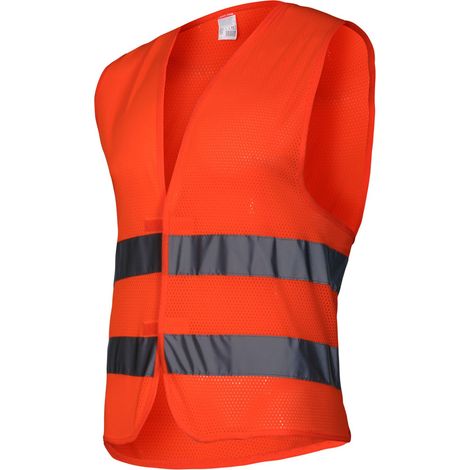 Gilet in rete con strisce arancioni riflettenti, "M", lahti