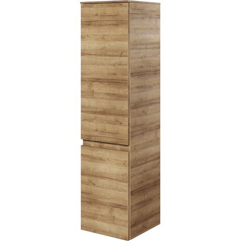 Bad Midischrank, grifflos, in Riviera Eiche Nb. VILLATORO-66, B/H/T ca. 30/121/33 cm (1/4)