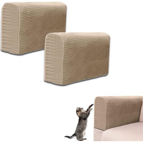 Sofa-Armlehnenbezüge – elastisch – Schutz vor Abnutzung und Kratzern – für Sofa, Sessel, Wohnzimmer, Schlafzimmer – 2 Stück (1/5)