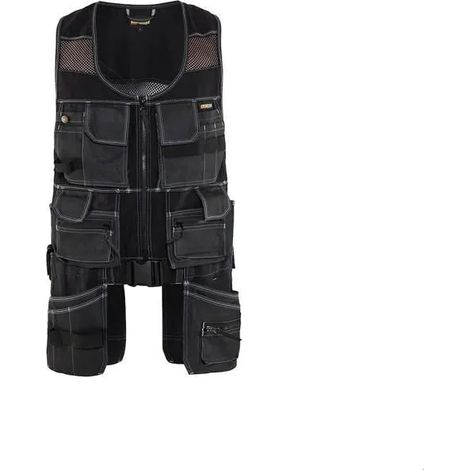Ropa de protección blaklader x1900 doble cremallera malla reforzada
