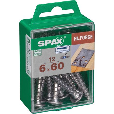 Spax Holzbauschrauben 6.0 x 60 mm TX 30 - 12 Stk. Holzschrauben (1/4)