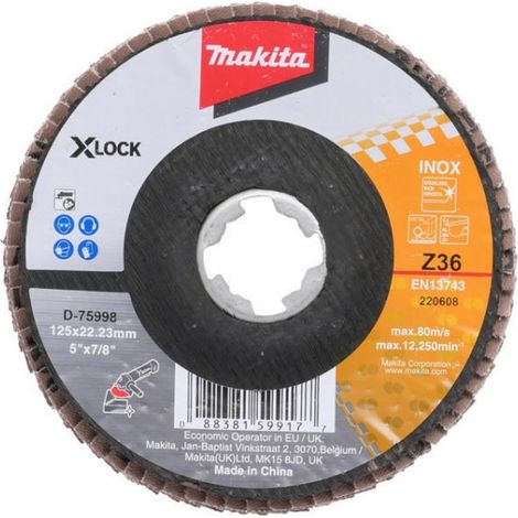 D-76021 Disco a lamelle X-Lock, 125 mm, Z80