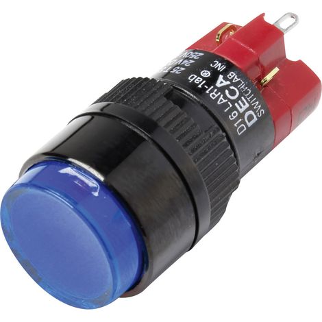 DECA D16LAR1-1abKB D16LAR1-1abKB Druckschalter 250 V/AC 5 A 1 x Aus/Ein rastend Blau IP40 1 St.