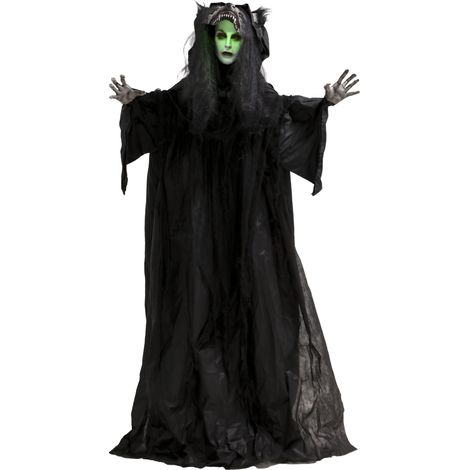"HOMCOM 67"" Animated Pop-Up Ghost with Werewolf Mask, Light Up Animated Prop" (1/5)