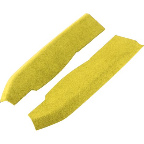 Lot de 2 baguettes décoratives en daim pour commandes centrales, épaisseur 2 mm, compatibles avec Subaru BRZ 2013-2020, jaune (1/5)