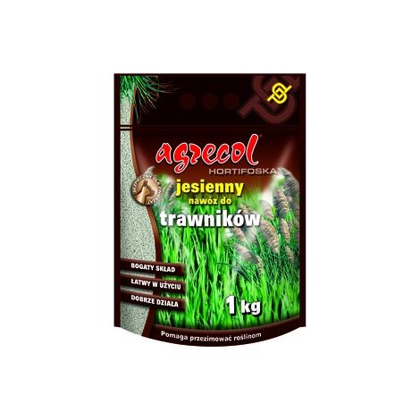 Engrais d'automne Agrecol Hortifoska pour pelouses et graminées ornementales 1 kg