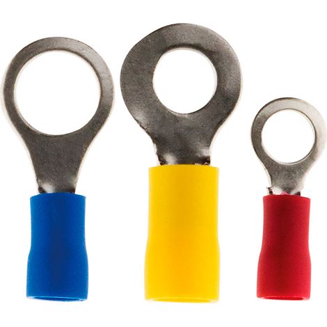 Zenitech – Lot de 10 cosses rondes assorties – Fixation raccord pour câbles rigides et souples – Connexion électrique sécurisée (1/2)